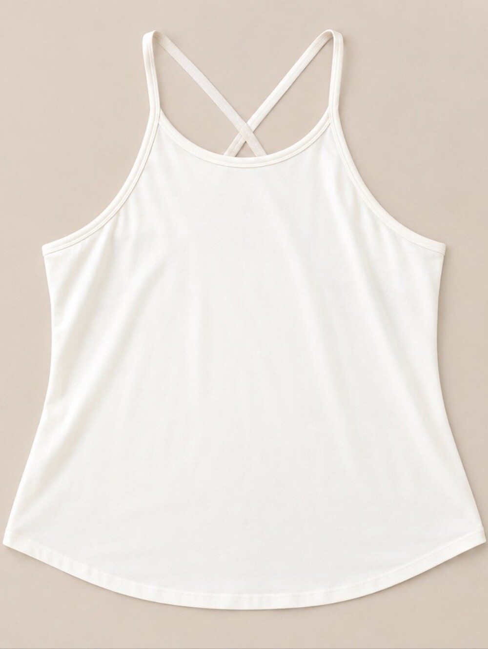 ALL IN MOTION White Crossback ATHLETIC Tank SIZE LARGE
